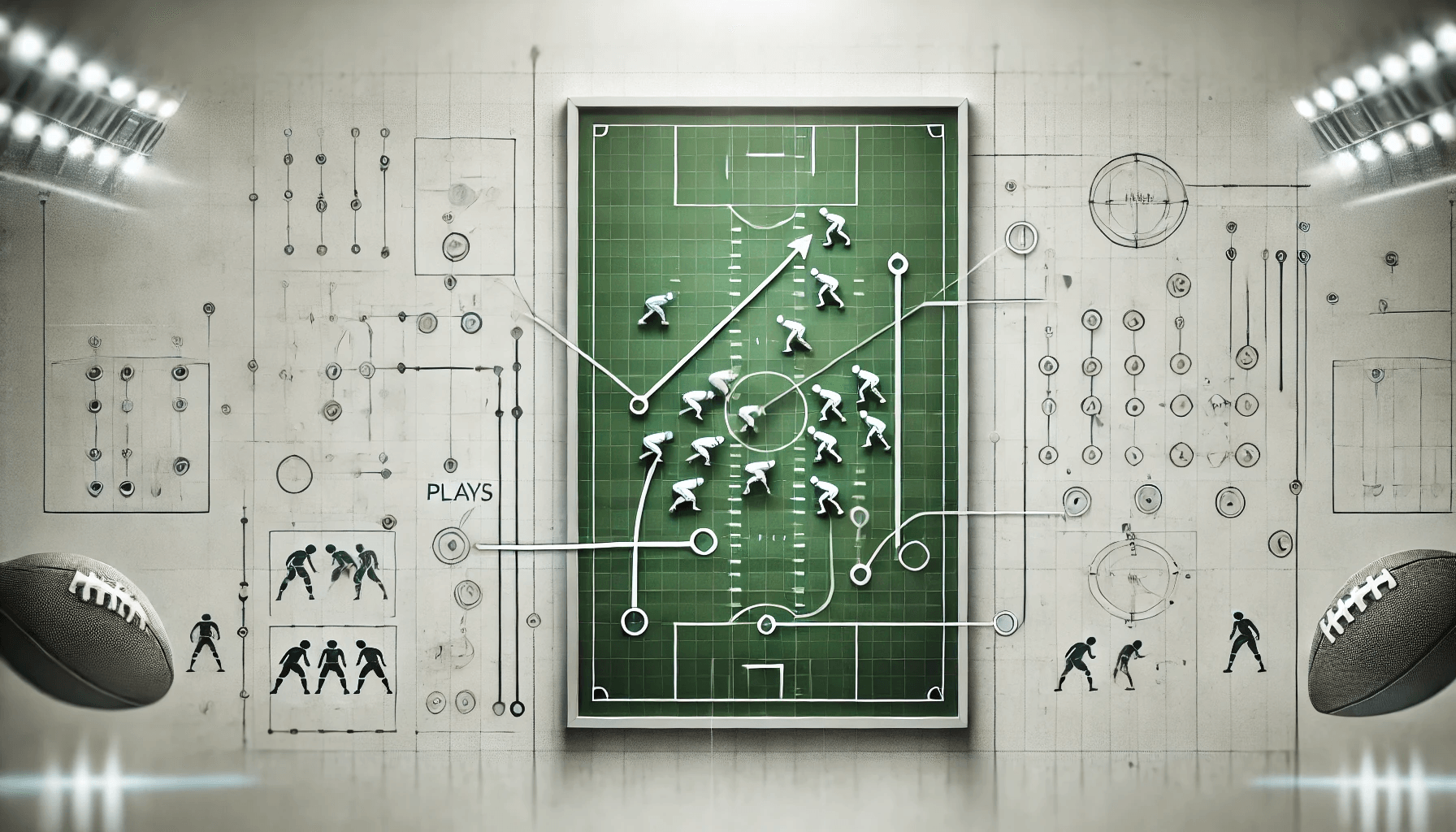 Sports strategy background